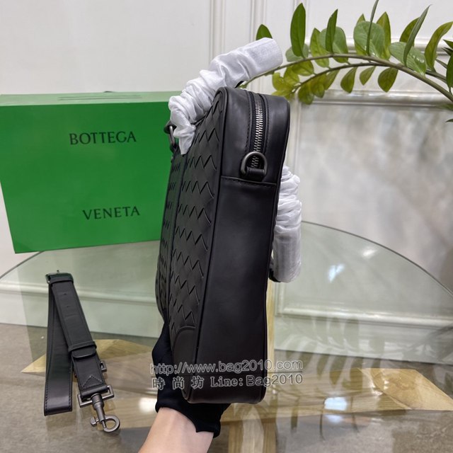 Bottega veneta高端男包 98083 寶緹嘉原單胎牛皮男包 BV經典款編織男士手提公事包  gxz1191